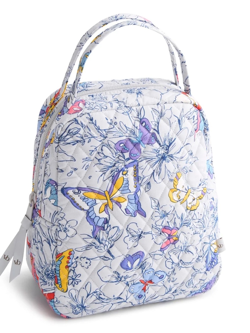 Quilted Floral & Butterfly lunch bag